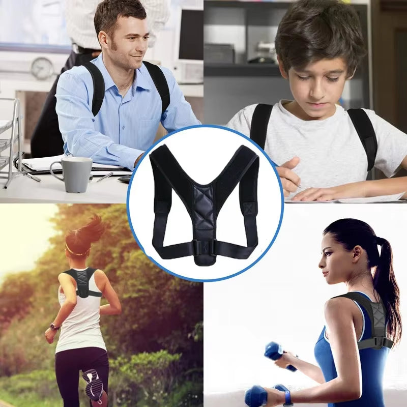 Back Posture Corrector Belt Adjustable Clavicle Spine Shoulder Lumbar Posture Correction Anti-Humpback Corrector Poor Posture